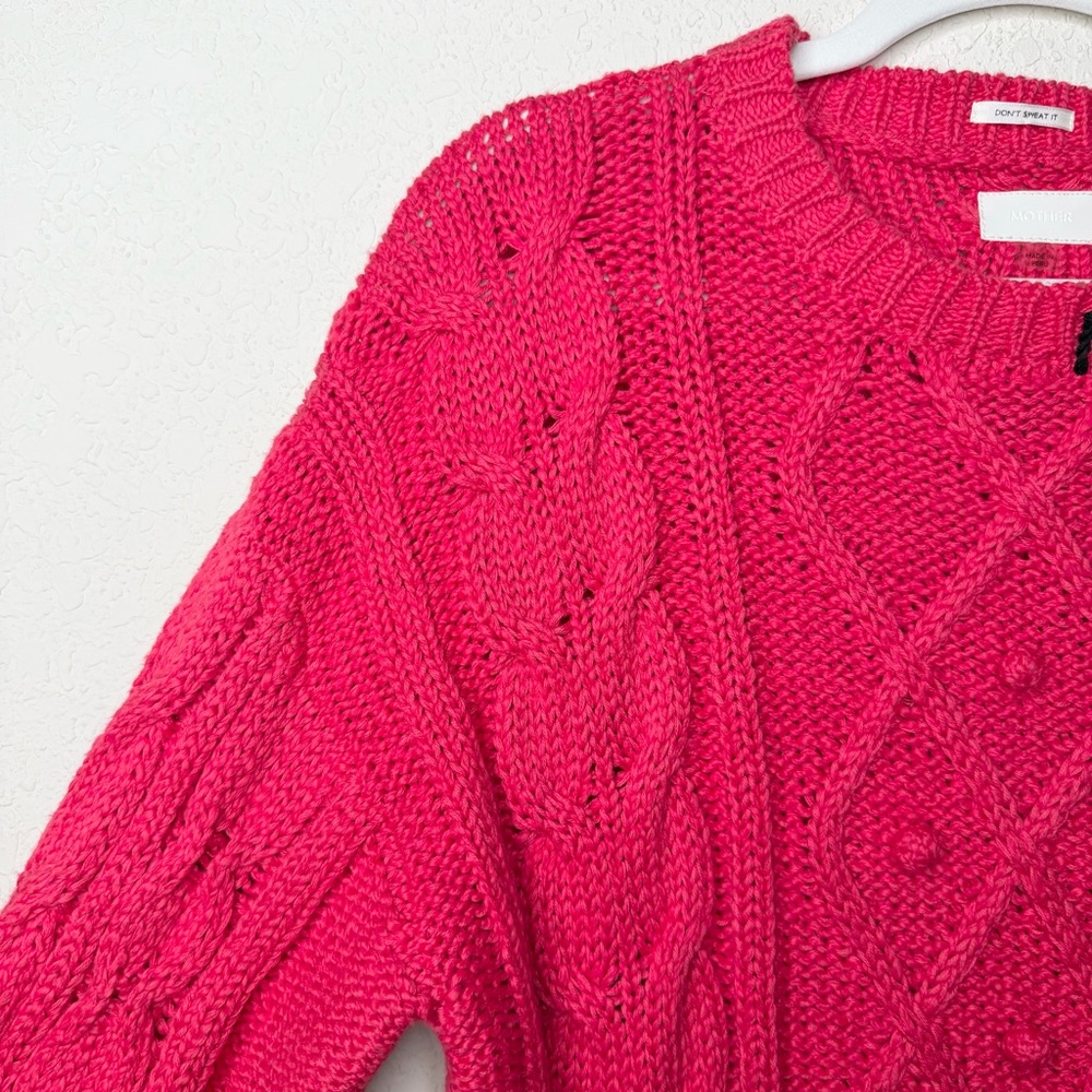 NEW MOTHER The Jumper Misfit Cable Knit Sweater - Picture 7 of 15